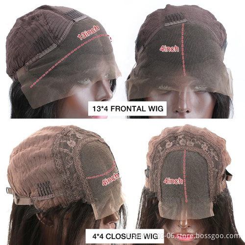 Wholesale Cheap Raw Indian Virgin Body Wave Hd Full Lace Frontal Wig Bob Natural Human Hair Transparent Lace Front Short Wigs